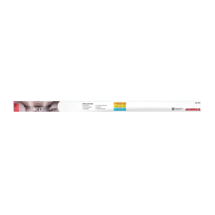 Ceiling Wrap Nuvo 65-1211 LED 4 Foot Wrap - 39 Watts - 27K/30K/35K/40K/50K CCT Selectable - White Finish - 120-277 Volt Nuvo