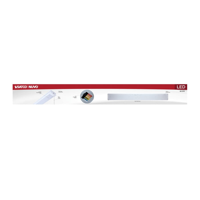 Ceiling Wrap Nuvo 65-1213 LED 4 Foot Wrap with Pull Chain - 39 Watts - 27K/30K/35K/40K/50K CCT Selectable - White Finish - 120 Volt Nuvo