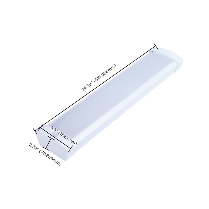 Ceiling Wrap Nuvo 65-1214 LED 2 Foot Wrap with PIR Motion Sensor - 20 Watts - 27K/30K/35K/40K/50K CCT Selectable - White Finish - 120-277 Volt Nuvo