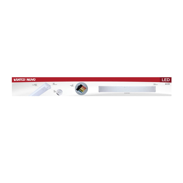Ceiling Wrap Nuvo 65-1215 LED 4 Foot Wrap with PIR Motion Sensor - 39 Watts - 27K/30K/35K/40K/50K CCT Selectable - White Finish - 120-277 Volt Nuvo
