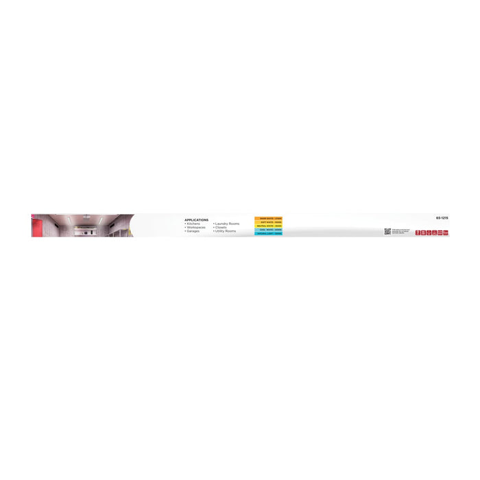 Ceiling Wrap Nuvo 65-1215 LED 4 Foot Wrap with PIR Motion Sensor - 39 Watts - 27K/30K/35K/40K/50K CCT Selectable - White Finish - 120-277 Volt Nuvo
