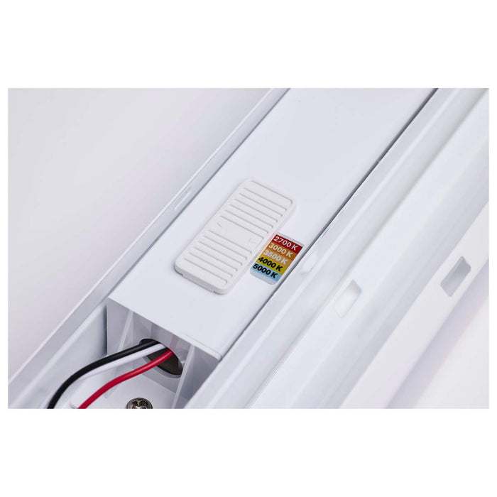 Strip Light Nuvo 65-1220 LED 2 Foot Strip Light - 10 Watts - 27K/30K/35K/40K/50K CCT Selectable - White Finish - 120-277 Volt Nuvo