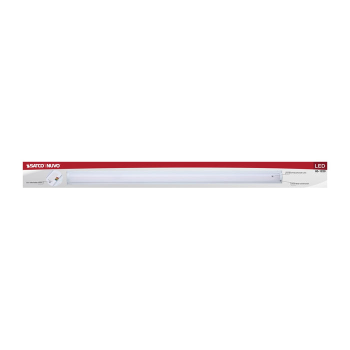Strip Light Nuvo 65-1220 LED 2 Foot Strip Light - 10 Watts - 27K/30K/35K/40K/50K CCT Selectable - White Finish - 120-277 Volt Nuvo