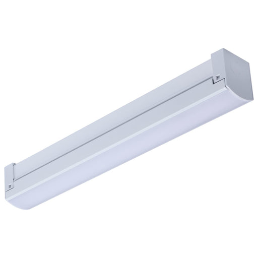 Strip Light Nuvo 65-1222 LED 1 Foot Connectable Strip Light - 10 Watts - 27K/30K/35K/40K/50K CCT Selectable - White Finish - 120 Volt Nuvo