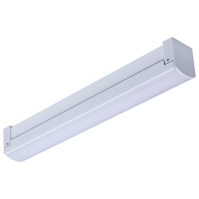 Strip Light Nuvo 65-1222 LED 1 Foot Connectable Strip Light - 10 Watts - 27K/30K/35K/40K/50K CCT Selectable - White Finish - 120 Volt Nuvo