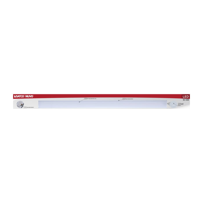 Strip Light Nuvo 65-1223 LED 2 Foot Connectable Strip Light - 20 Watts - 27K/30K/35K/40K/50K CCT Selectable - White Finish - 120 Volt Nuvo