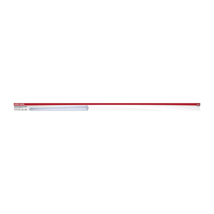 Strip Light Nuvo 65-1224 LED 4 Foot Connectable Strip Light - 30 Watts - 27K/30K/35K/40K/50K CCT Selectable - White Finish - 120 Volt Nuvo