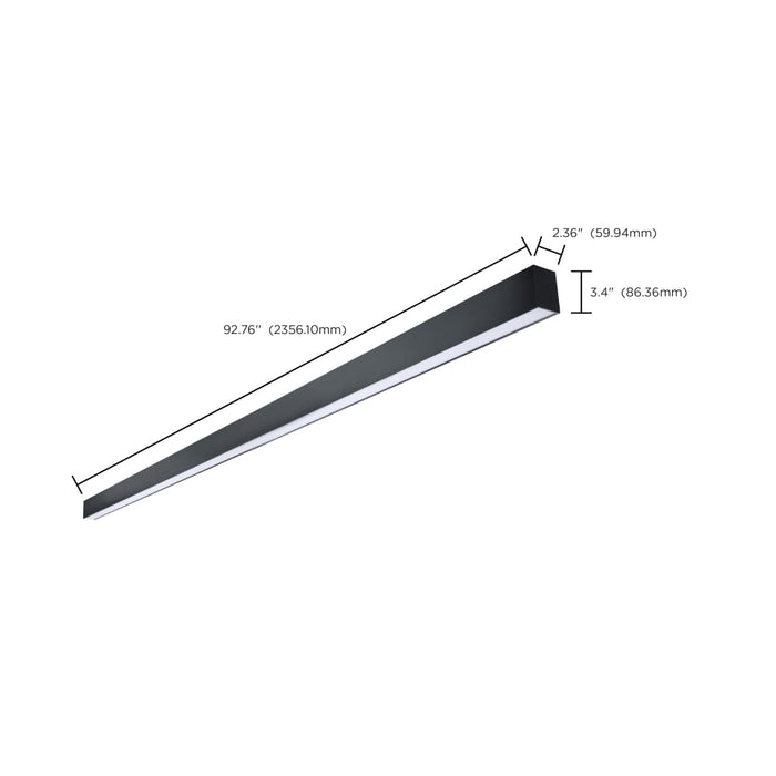 Linear Nuvo 65-1282 Momentum - 8 Foot LED Connectable Linear Strip - Up and Down Selectable - Black Finish Nuvo
