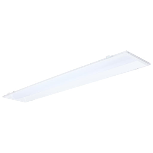Troffer Nuvo 65-1300 40/30/20 Watt LED 1x4 Center Basket Troffer Retrofit Kit - 35K/4K/5K CCT - Dimmable - 120-277 Volt - Matte White Finish Nuvo