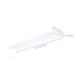Troffer Nuvo 65-1300 40/30/20 Watt LED 1x4 Center Basket Troffer Retrofit Kit - 35K/4K/5K CCT - Dimmable - 120-277 Volt - Matte White Finish Nuvo