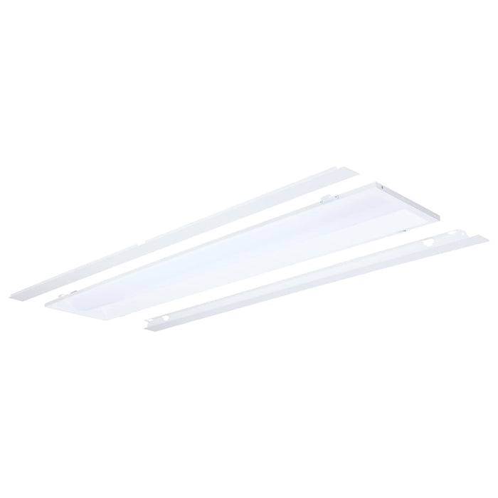 Troffer Nuvo 65-1300 40/30/20 Watt LED 1x4 Center Basket Troffer Retrofit Kit - 35K/4K/5K CCT - Dimmable - 120-277 Volt - Matte White Finish Nuvo