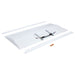 Troffer Nuvo 65-1302 50/40/30 Watt LED 2x4 Center Basket Troffer Retrofit Kit - 35K/4K/5K CCT - Dimmable - 120-277 Volt - Matte White Finish Nuvo