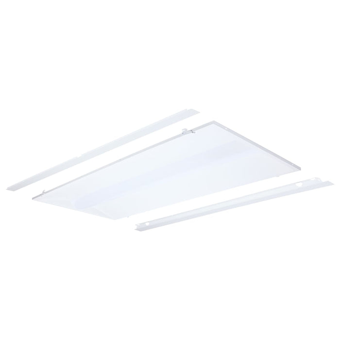 Troffer Nuvo 65-1302 50/40/30 Watt LED 2x4 Center Basket Troffer Retrofit Kit - 35K/4K/5K CCT - Dimmable - 120-277 Volt - Matte White Finish Nuvo