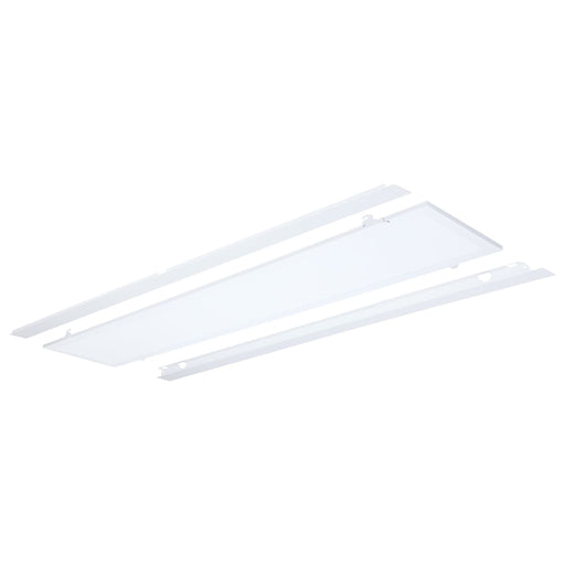 Troffer Nuvo 65-1320 40/30/20 Watt LED 1x4 Flat Panel Troffer Retrofit Kit - 35K/4K/5K CCT - Dimmable - 120-277 Volt - Matte White Finish Nuvo