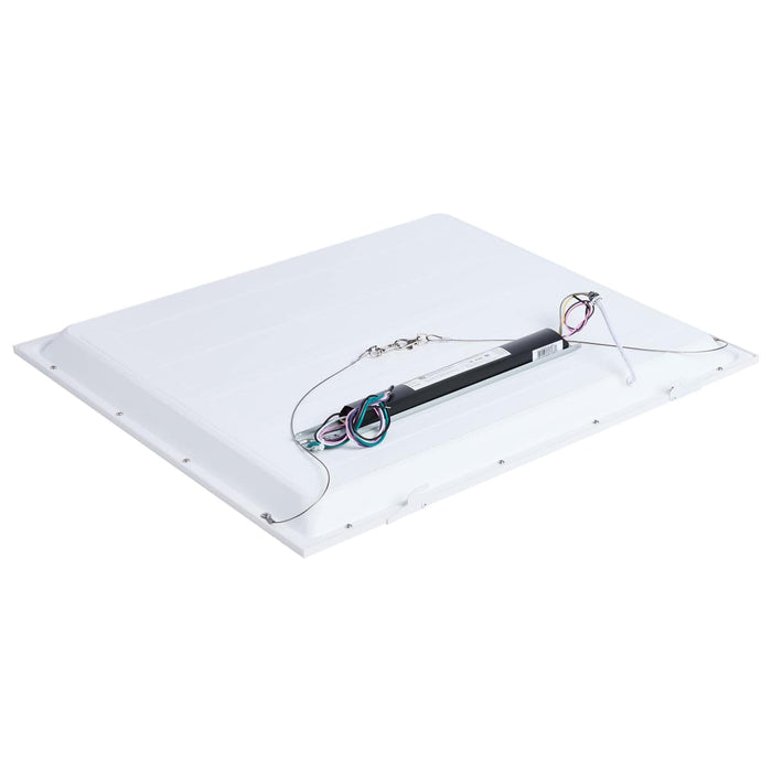 Troffer Nuvo 65-1321 40/30/20 Watt LED 2x2 Flat Panel Troffer Retrofit Kit - 35K/4K/5K CCT - Dimmable - 120-277 Volt - Matte White Finish Nuvo