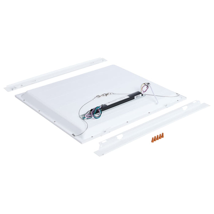 Troffer Nuvo 65-1321 40/30/20 Watt LED 2x2 Flat Panel Troffer Retrofit Kit - 35K/4K/5K CCT - Dimmable - 120-277 Volt - Matte White Finish Nuvo