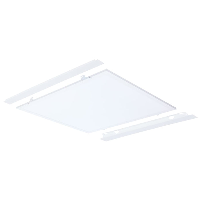 Troffer Nuvo 65-1321 40/30/20 Watt LED 2x2 Flat Panel Troffer Retrofit Kit - 35K/4K/5K CCT - Dimmable - 120-277 Volt - Matte White Finish Nuvo