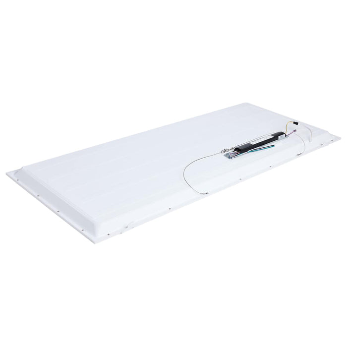 Troffer Nuvo 65-1322 50/40/30 Watt LED 2x4 Flat Panel Troffer Retrofit Kit - 35K/4K/5K CCT - Dimmable - 120-277 Volt - Matte White Finish Nuvo
