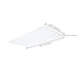 Troffer Nuvo 65-1322 50/40/30 Watt LED 2x4 Flat Panel Troffer Retrofit Kit - 35K/4K/5K CCT - Dimmable - 120-277 Volt - Matte White Finish Nuvo