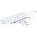 Backlit Flat Panel Nuvo 65-1332 40W/35W/30W/25W/20W Wattatage Selectable LED Light Bar Retrofit Kit - 3000K/3500K/4000K/5000K/6500K CCT Selectable - 3-Bars - 2 Feet - 120-277 Volt - Silver Finish Nuvo