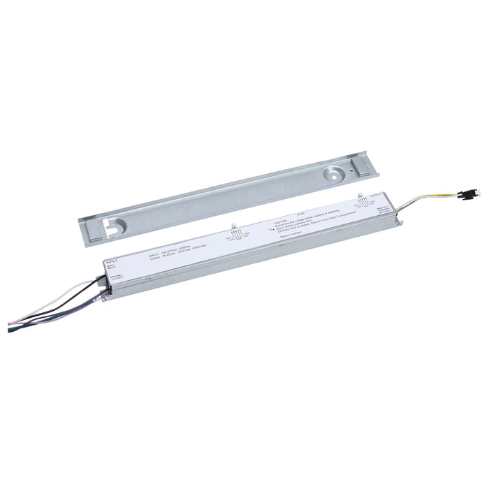 Backlit Flat Panel Nuvo 65-1337 50W/45W/40W/35W/30W Wattage Selectable LED Light Bar Retrofit Kit - 3000K/3500K/4000K/5000K/6500K CCT Selectable - 4-Bars - 4 Feet - 120-277 Volt - Silver Finish Nuvo