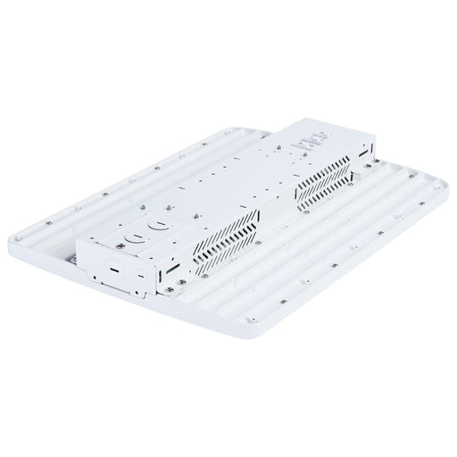 Linear Hi-Bay Nuvo 65-1510 LED Linear High Bay - 105/90/70 Wattage Selectable - 3K/4K/5K CCT Selectable - Beam Angle Selectable - White Finish - 120-347 Volt Nuvo