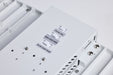 Linear Hi-Bay Nuvo 65-1510 LED Linear High Bay - 105/90/70 Wattage Selectable - 3K/4K/5K CCT Selectable - Beam Angle Selectable - White Finish - 120-347 Volt Nuvo