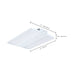 Linear Hi-Bay Nuvo 65-1510 LED Linear High Bay - 105/90/70 Wattage Selectable - 3K/4K/5K CCT Selectable - Beam Angle Selectable - White Finish - 120-347 Volt Nuvo