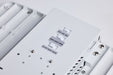 Linear Hi-Bay Nuvo 65-1511 LED Linear High Bay - 160/135/120 Wattage Selectable - 3K/4K/5K CCT Selectable - Beam Angle Selectable - White Finish - 120-347 Volt Nuvo
