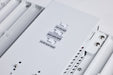 Linear Hi-Bay Nuvo 65-1512 LED Linear High Bay - 240/220/180 Wattage Selectable - 3K/4K/5K CCT Selectable - Beam Angle Selectable - White Finish - 120-347 Volt Nuvo