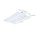 Linear Hi-Bay Nuvo 65-1512 LED Linear High Bay - 240/220/180 Wattage Selectable - 3K/4K/5K CCT Selectable - Beam Angle Selectable - White Finish - 120-347 Volt Nuvo