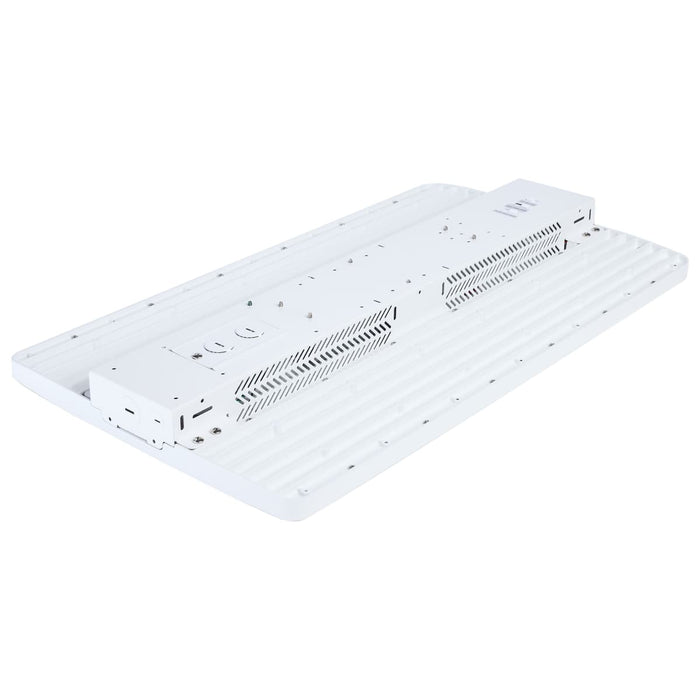 Linear Hi-Bay Nuvo 65-1513 LED Linear High Bay - 320/295/255 Wattage Selectable - 3K/4K/5K CCT Selectable - Beam Angle Selectable - White Finish - 120-347 Volt Nuvo