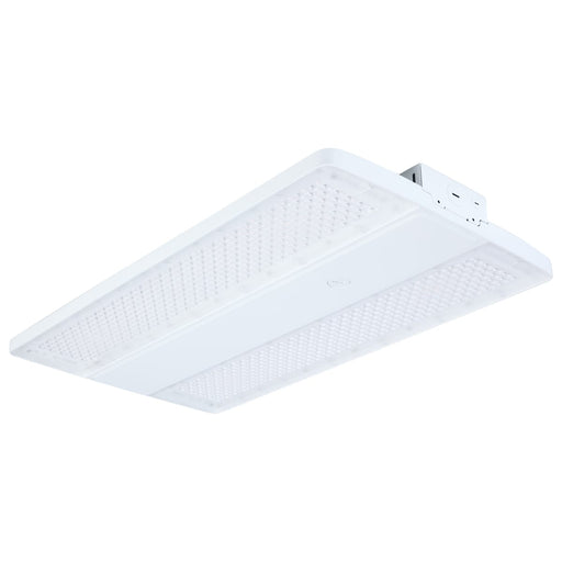 Linear Hi-Bay Nuvo 65-1513 LED Linear High Bay - 320/295/255 Wattage Selectable - 3K/4K/5K CCT Selectable - Beam Angle Selectable - White Finish - 120-347 Volt Nuvo