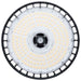 Circular Hi-Bay Nuvo 65-1520 120/100/80 Wattage Selectable LED UFO High Bay - 3K/4K/5K CCT Selectable - 60/80/100 Beam Angle Selectable - Black Finish - 120-347 Volt Nuvo