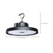 Circular Hi-Bay Nuvo 65-1520 120/100/80 Wattage Selectable LED UFO High Bay - 3K/4K/5K CCT Selectable - 60/80/100 Beam Angle Selectable - Black Finish - 120-347 Volt Nuvo