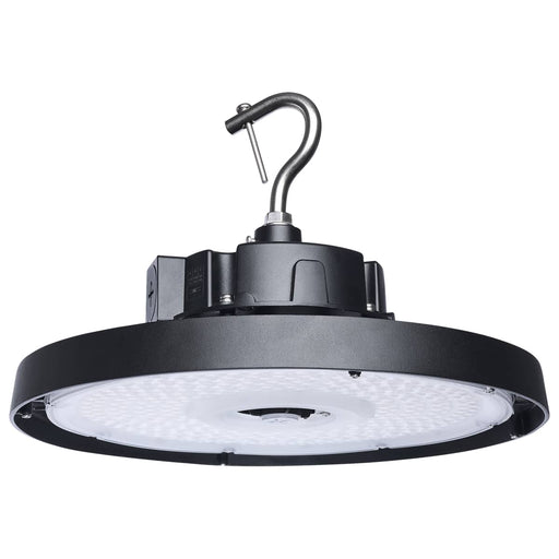 Circular Hi-Bay Nuvo 65-1520 120/100/80 Wattage Selectable LED UFO High Bay - 3K/4K/5K CCT Selectable - 60/80/100 Beam Angle Selectable - Black Finish - 120-347 Volt Nuvo
