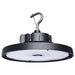 Circular Hi-Bay Nuvo 65-1520 120/100/80 Wattage Selectable LED UFO High Bay - 3K/4K/5K CCT Selectable - 60/80/100 Beam Angle Selectable - Black Finish - 120-347 Volt Nuvo