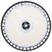 Circular Hi-Bay Nuvo 65-1521 240/200/150 Wattage Selectable LED UFO High Bay - 3K/4K/5K CCT Selectable - 60/80/100 Beam Angle Selectable - Black Finish - 120-347 Volt Nuvo