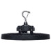 Circular Hi-Bay Nuvo 65-1521 240/200/150 Wattage Selectable LED UFO High Bay - 3K/4K/5K CCT Selectable - 60/80/100 Beam Angle Selectable - Black Finish - 120-347 Volt Nuvo