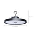 Circular Hi-Bay Nuvo 65-1521 240/200/150 Wattage Selectable LED UFO High Bay - 3K/4K/5K CCT Selectable - 60/80/100 Beam Angle Selectable - Black Finish - 120-347 Volt Nuvo