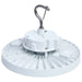 Circular Hi-Bay Nuvo 65-1522 120/100/80 Wattage Selectable LED UFO High Bay - 3K/4K/5K CCT Selectable - 60/80/100 Beam Angle Selectable - White Finish - 120-347 Volt Nuvo