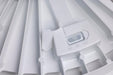 Circular Hi-Bay Nuvo 65-1522 120/100/80 Wattage Selectable LED UFO High Bay - 3K/4K/5K CCT Selectable - 60/80/100 Beam Angle Selectable - White Finish - 120-347 Volt Nuvo
