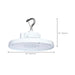 Circular Hi-Bay Nuvo 65-1522 120/100/80 Wattage Selectable LED UFO High Bay - 3K/4K/5K CCT Selectable - 60/80/100 Beam Angle Selectable - White Finish - 120-347 Volt Nuvo