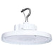 Circular Hi-Bay Nuvo 65-1522 120/100/80 Wattage Selectable LED UFO High Bay - 3K/4K/5K CCT Selectable - 60/80/100 Beam Angle Selectable - White Finish - 120-347 Volt Nuvo