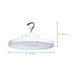 Circular Hi-Bay Nuvo 65-1523 240/200/150 Wattage Selectable LED UFO High Bay - 3K/4K/5K CCT Selectable - 60/80/100 Beam Angle Selectable - White Finish - 120-347 Volt Nuvo