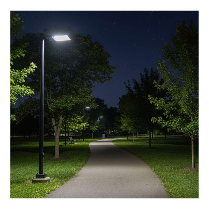Area Light Nuvo 65-1525 LED Area Light - 150/120W/100W Wattage Selectable - 3K/4K/5K CCT Selectable - Beam Angle Selectable - Bronze - 120-277 Volt Nuvo