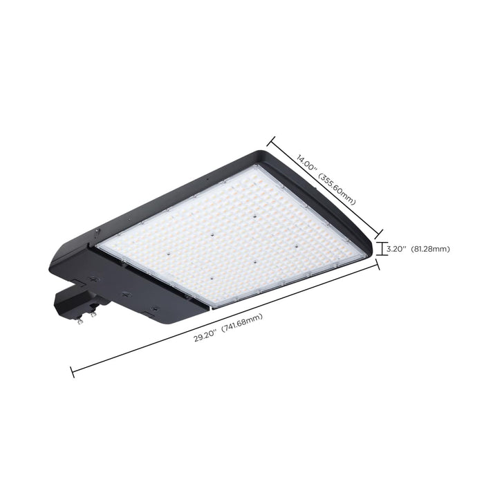 Area Light Nuvo 65-1526 LED Area Light - 300/240/200 Wattage Selectable - 3K/4K/5K CCT Selectable - Beam Angle Selectable - Bronze - 120-277 Volt Nuvo