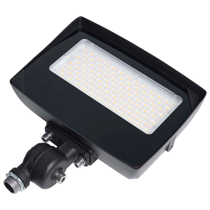 Flood Light Nuvo 65-1540 LED Flood Light - 35/25/15 Wattage Selectable - 3K/4K/5K CCT Selectable - Beam Angle Selectable - Bronze Finish - 120-347 Volt Nuvo