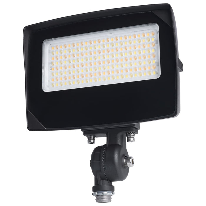 Flood Light Nuvo 65-1540 LED Flood Light - 35/25/15 Wattage Selectable - 3K/4K/5K CCT Selectable - Beam Angle Selectable - Bronze Finish - 120-347 Volt Nuvo