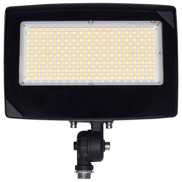 Flood Light Nuvo 65-1541 LED Flood Light - 80/60/45 Wattage Selectable - 3K/4K/5K CCT Selectable - Beam Angle Selectable - Bronze Finish - 120-347 Volt Nuvo